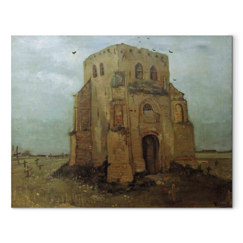 Maali reprodutseerimine (Vincent Van Gogh) - vana kirikutorn Nuenen G kunstis