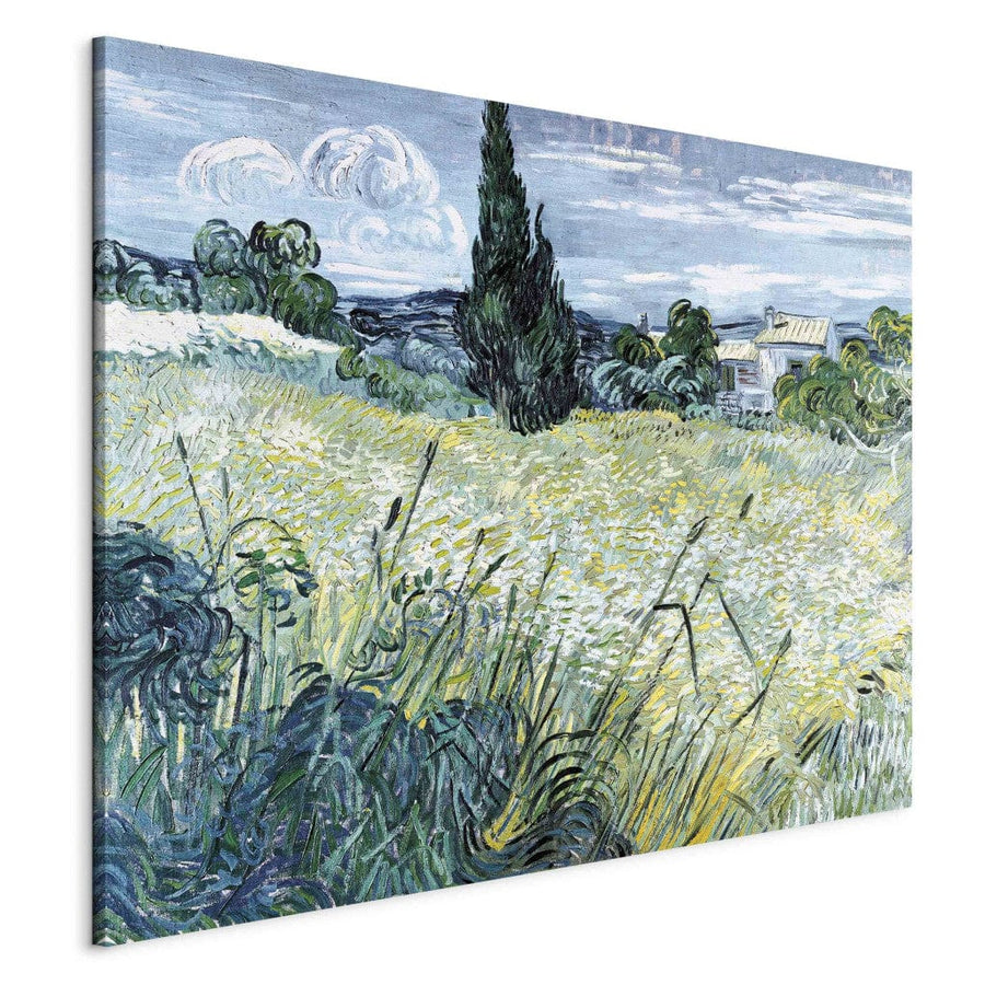 Gleznas reprodukcija /Vinsents van Gogs/ - Zaļais kviešu lauks ar kipresi G ART