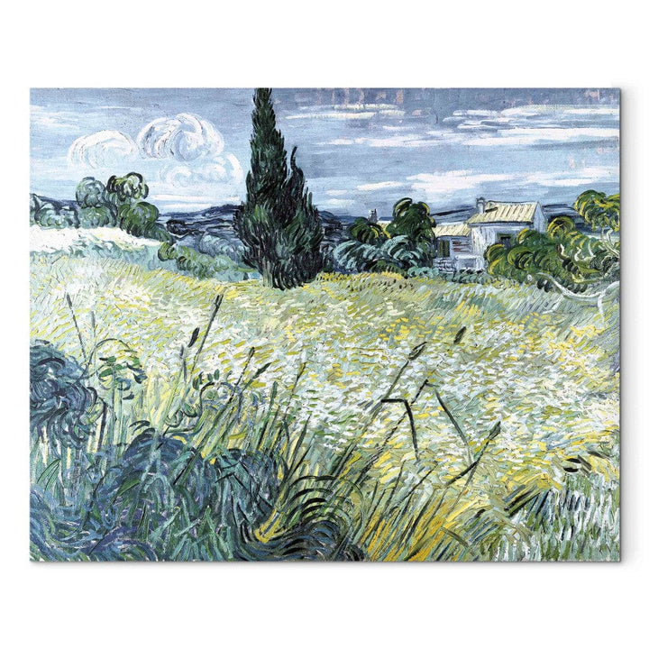 Gleznas reprodukcija /Vinsents van Gogs/ - Zaļais kviešu lauks ar kipresi G ART