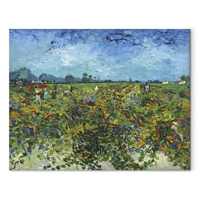 Maali reprodutseerimine (Vincent Van Gogh) - roheline viinamarjaistanduse G kunst