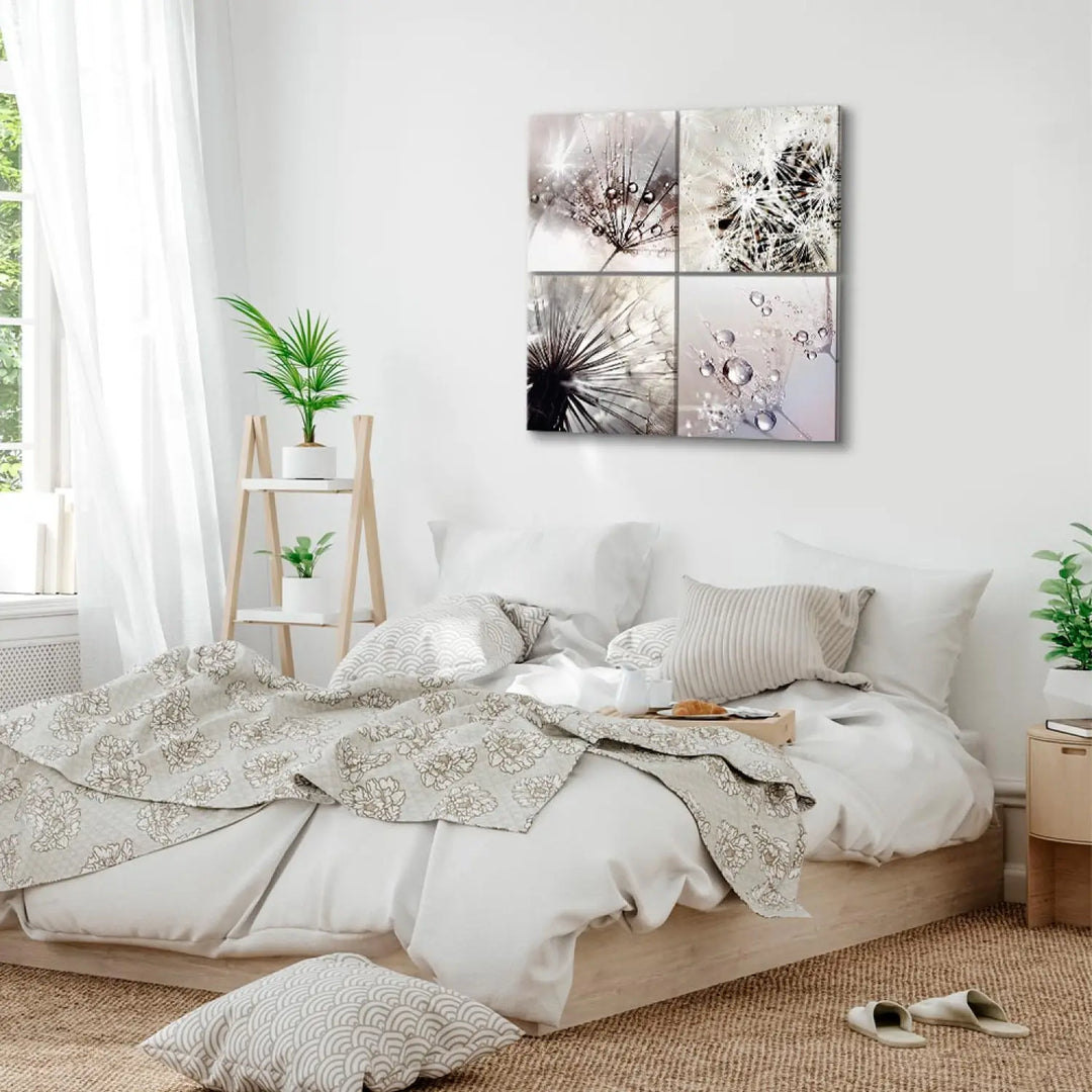 Gleznu komplekts ar pienenēm - Maigs aromāts (x 4) - 118436 ART XL