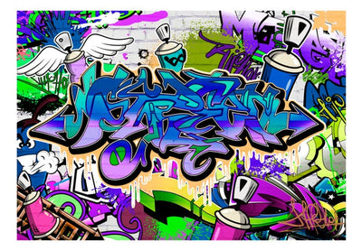Graffiti fototapetes 60547 Graffiti: violetā G-ART