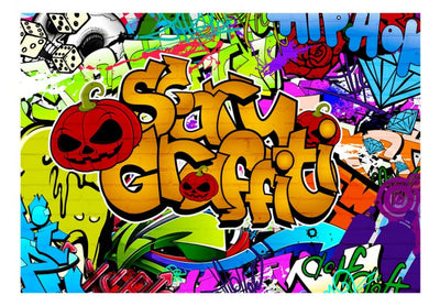 Graffiti fototapetes 60762 Biedējoši graffiti G-ART