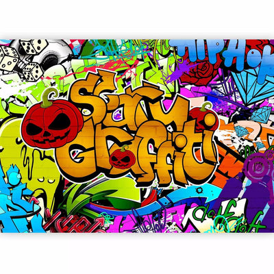 Graffiti Wall Murals for the youth room - Halloween Graffiti, 60762g -Art