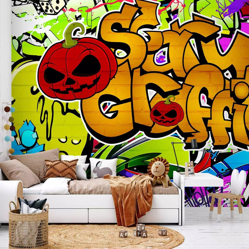 Graffiti Wall Murals for the youth room - Halloween Graffiti, 60762g -Art