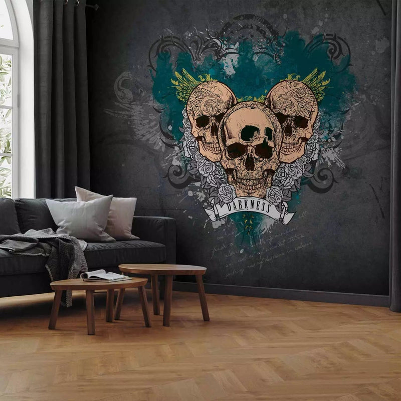 Wall Murals with graffiti -skiup gray -60605 G -art