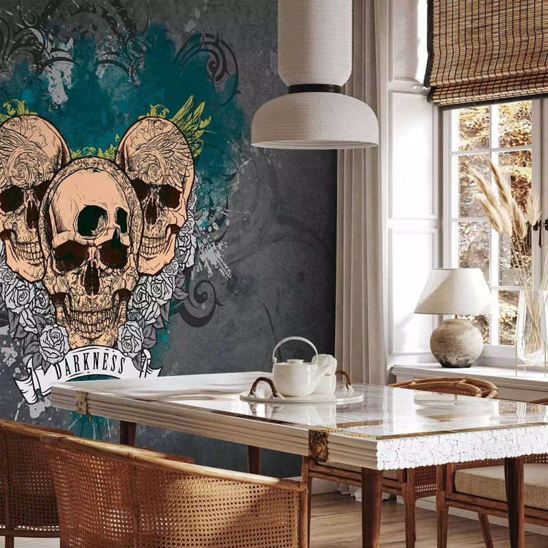 Wall Murals with graffiti -skiup gray -60605 G -art