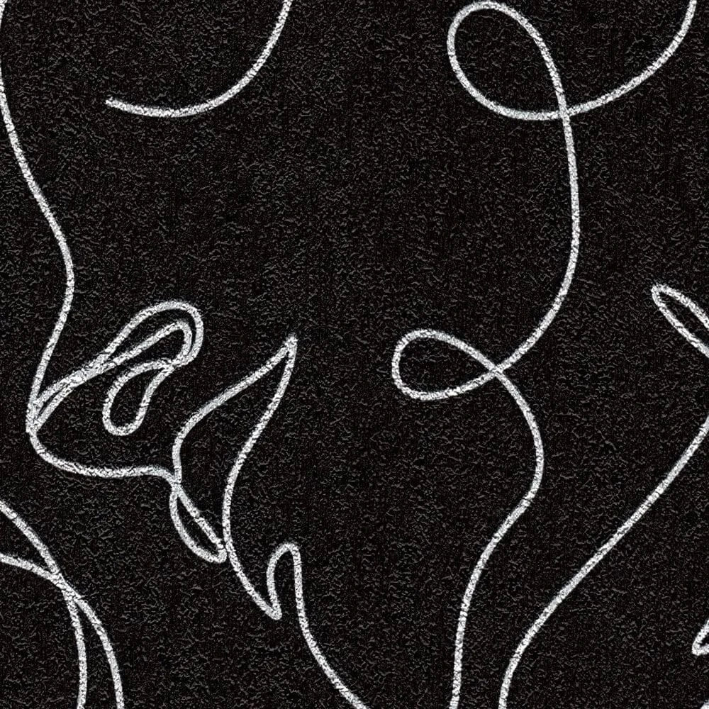 Grafikas ar abstraktām sejām tapetes - melna - 3012253 AS Creation