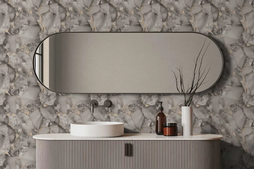 Greznas marmora izskata tapetes ar smalku spīdumu - 3010407 AS Creation