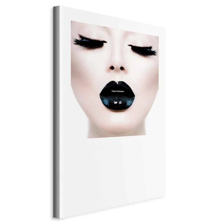 Canvas-taulut Mustat huulet (x 1)