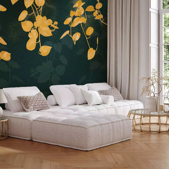 Fototapetes - Mākslinieciski augi, kas mirdz gaismas starojumā, 151284