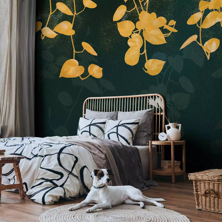 Fototapetes - Mākslinieciski augi, kas mirdz gaismas starojumā, 151284