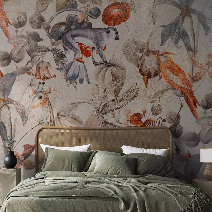 Valokuvatapetti Trooppinen tyyli - Savanna koti, 143075