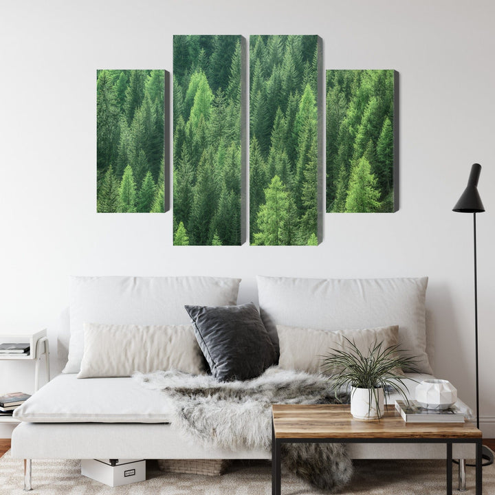 Kanva - 3D zaļā meža skats, N-1951 X-ART