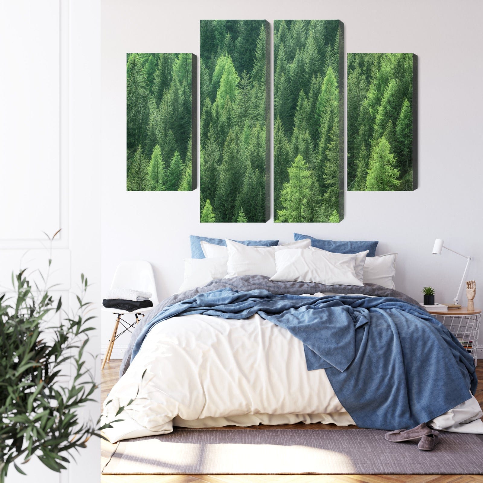 Kanva - 3D zaļā meža skats, N-1951 X-ART