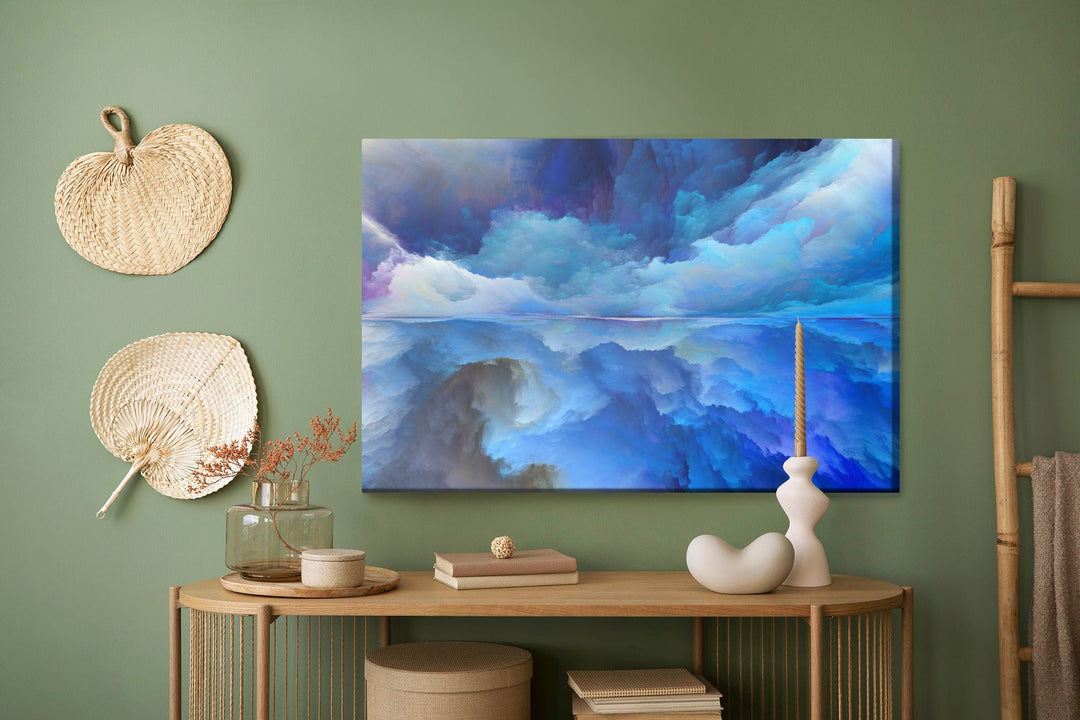 Kanva - Abstrakta mākoņu atspoguļojums, N-887 X-ART