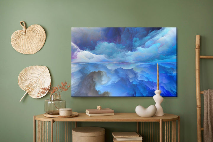 Kanva - Abstrakta mākoņu atspoguļojums, N-887 X-ART