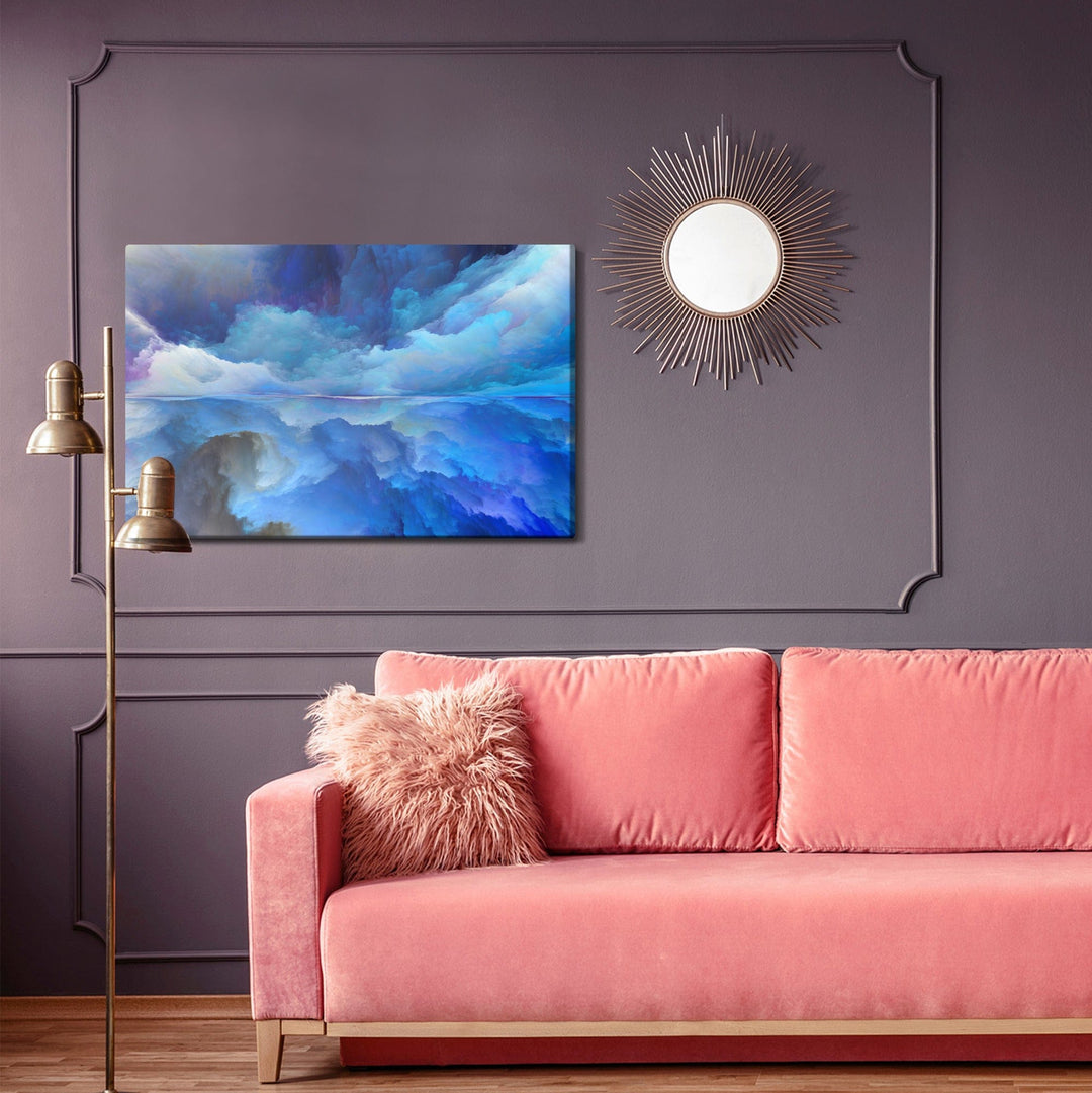 Kanva - Abstrakta mākoņu atspoguļojums, N-887 X-ART