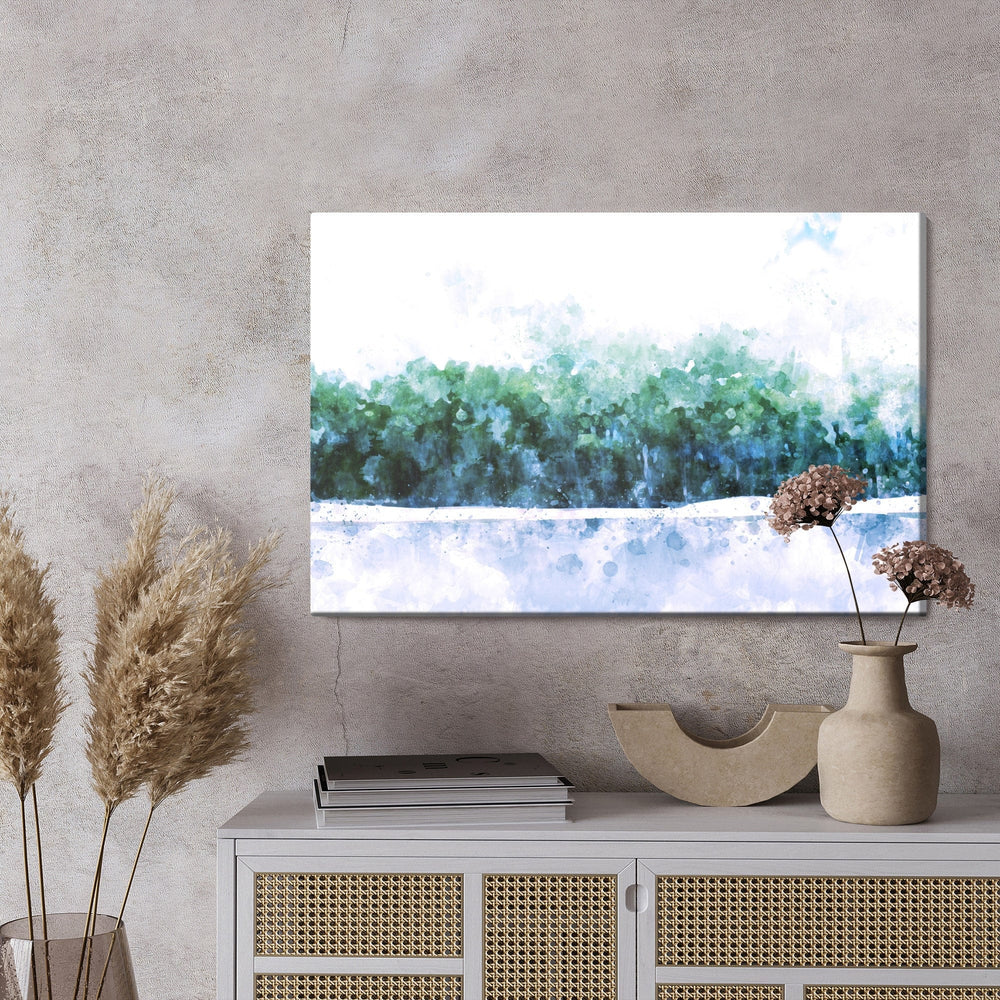 Kanva - Abstrakta meža akvareļa glezna, N-38 X-ART