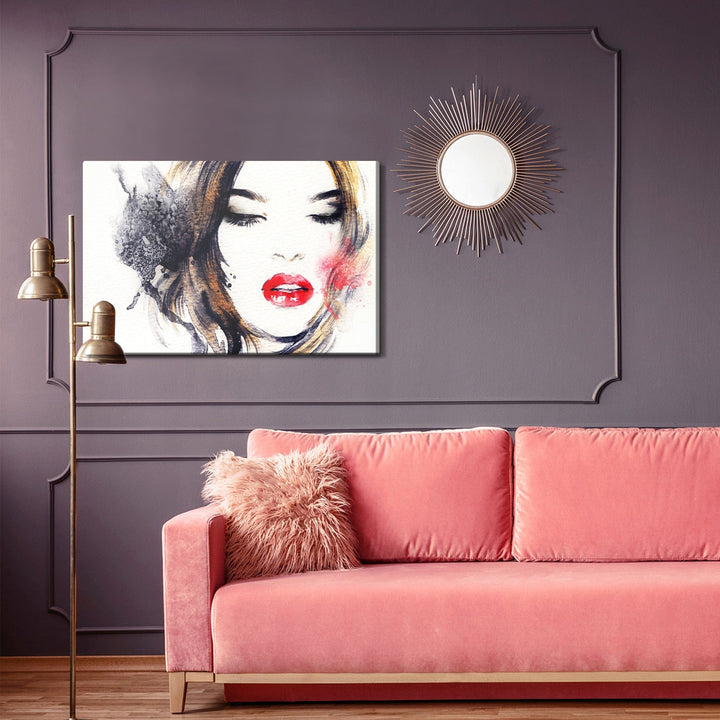 Kanva - Abstrakta sieviešu portreta glezna, N-41 X-ART