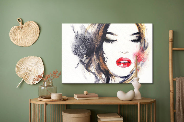 Kanva - Abstrakta sieviešu portreta glezna, N-41 X-ART