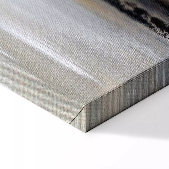 Mākslinieciska Glezna "Jūras Elegance" – Pelēka Ainava ART XL