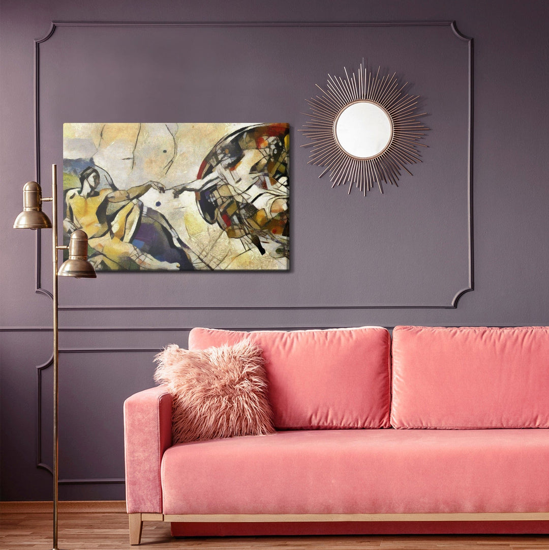 Kanva - Ādama radīšana Pablo Pikaso stilā, N-1150 X-ART
