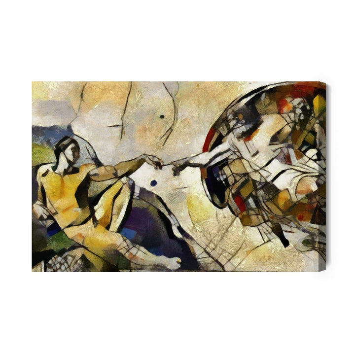 Kanva - Ādama radīšana Pablo Pikaso stilā, N-1150 X-ART