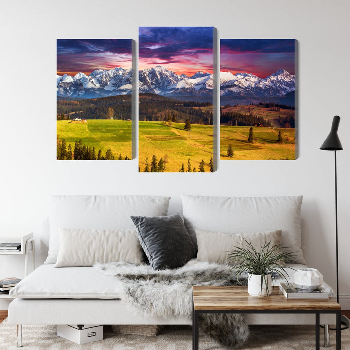 Kanva - Ainava ar Polijas Tatru kalniem, N-4366 X-ART