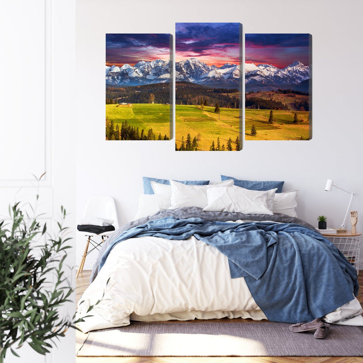 Kanva - Ainava ar Polijas Tatru kalniem, N-4366 X-ART