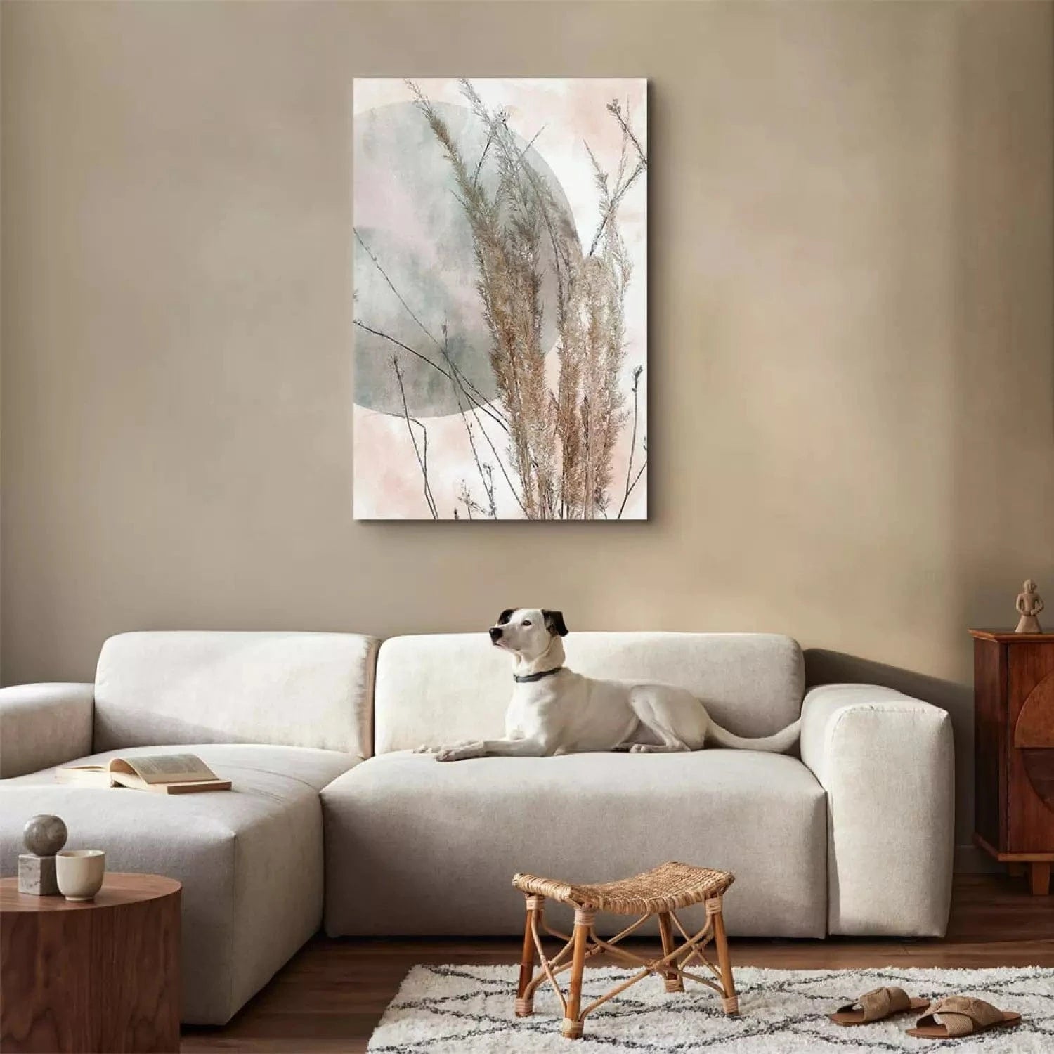 Kanva - ainava ar zāli boho stilā - Zāles vējā, (x 1) - 131662 G-ART