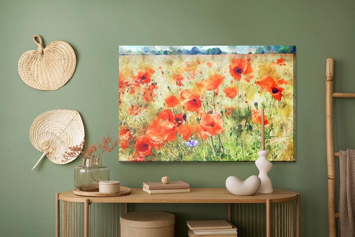 Kanva - Akrila magones pļavā, N-1522 X-ART