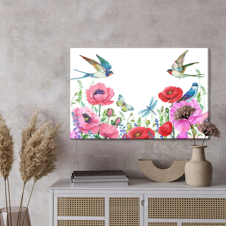 Kanva - Akrila magones un bezdelīgas, N-1519 X-ART