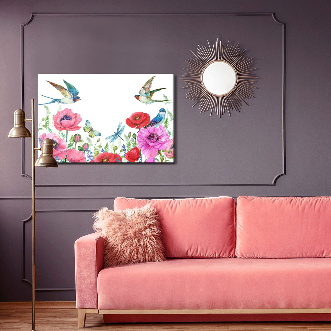 Kanva - Akrila magones un bezdelīgas, N-1519 X-ART