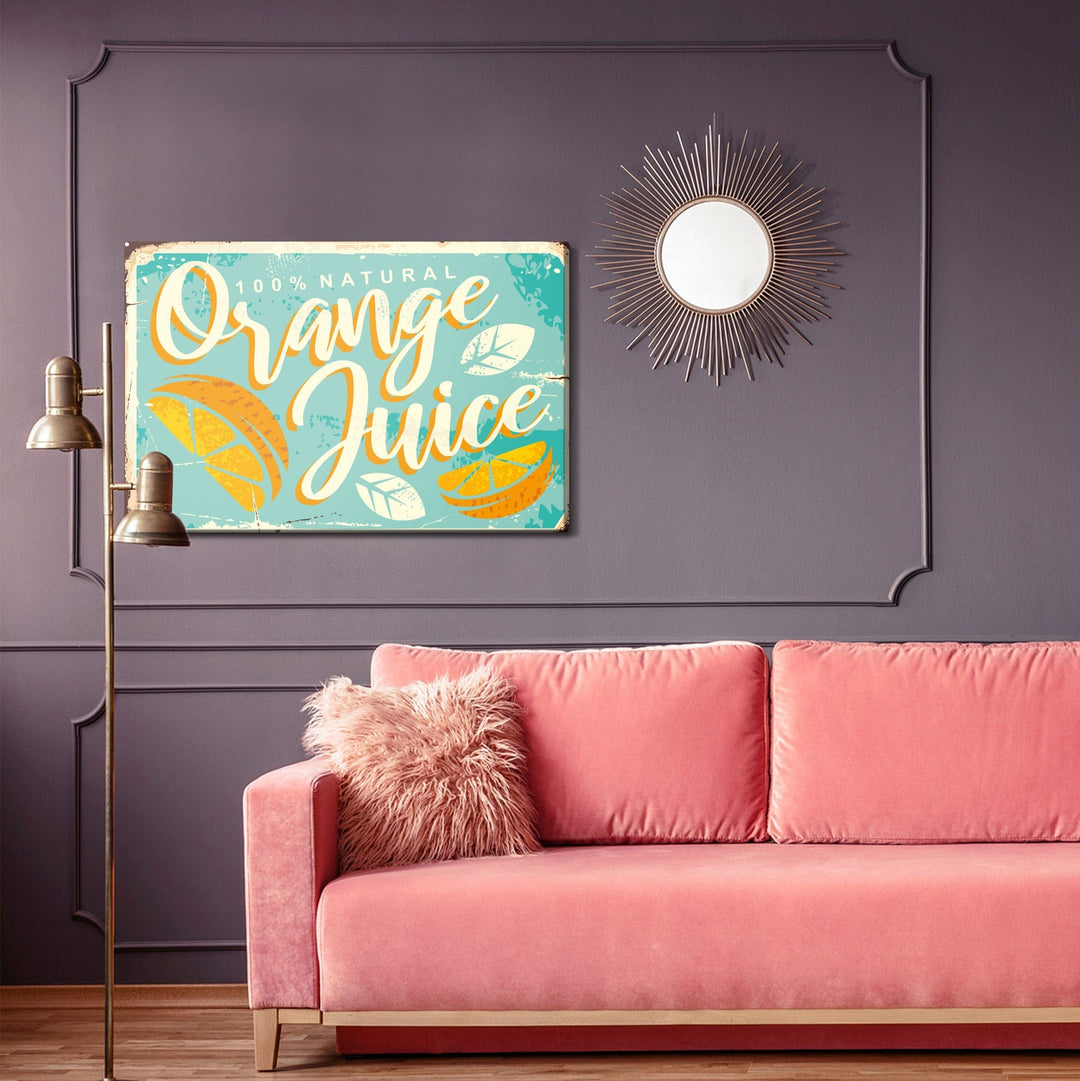 Kanva - Apelsīni un retro burti, N-2823 X-ART