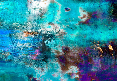 Kanva ar abstrakciju zilā krāsā - Abstrakts okeāns (x1) G-ART.