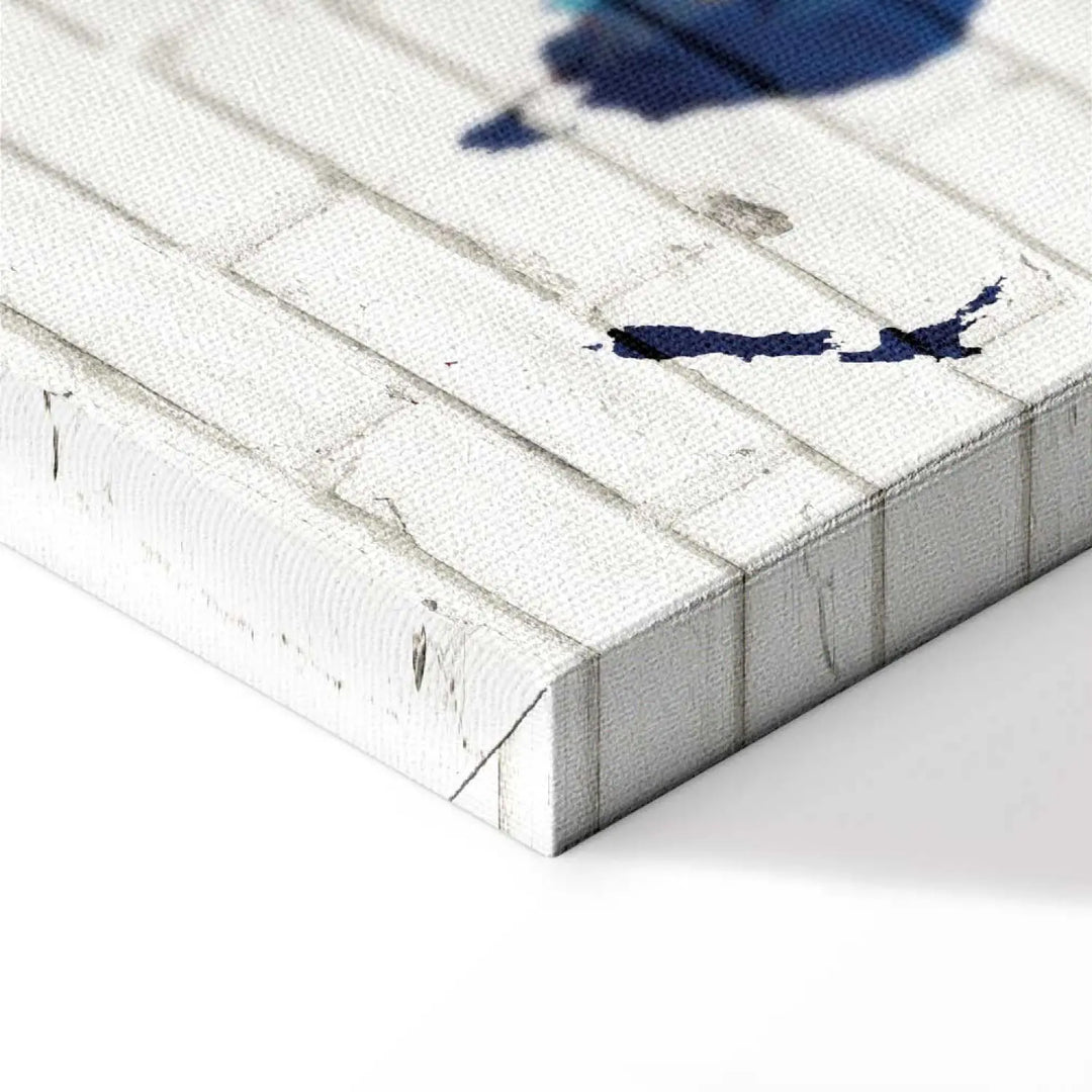 Glezna ar abstrakta pasaules karti uz pelēkas ķieģeļu sienas, 149954 ART XL