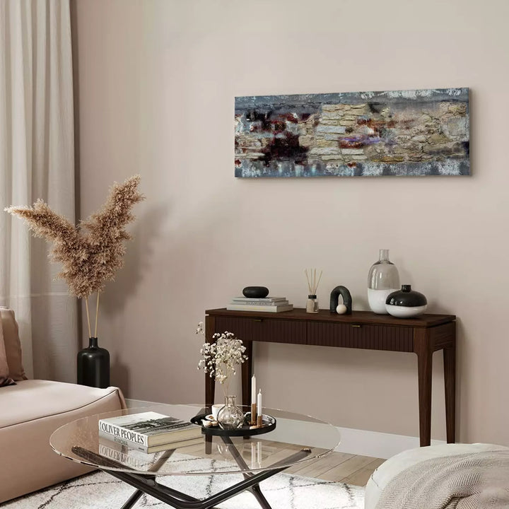 Abstrakta Glezna "Akmens Laiks" – Ķieģeļu Tekstūras Imitācija ART XL