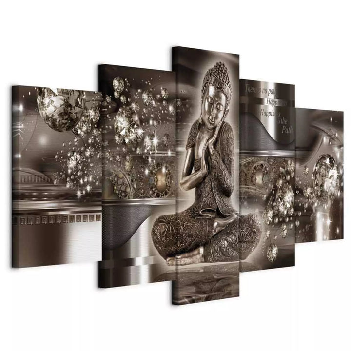 Glezna ar Budu brūna krasā - Iekšējā harmonija, 63962, (x5) ART XL