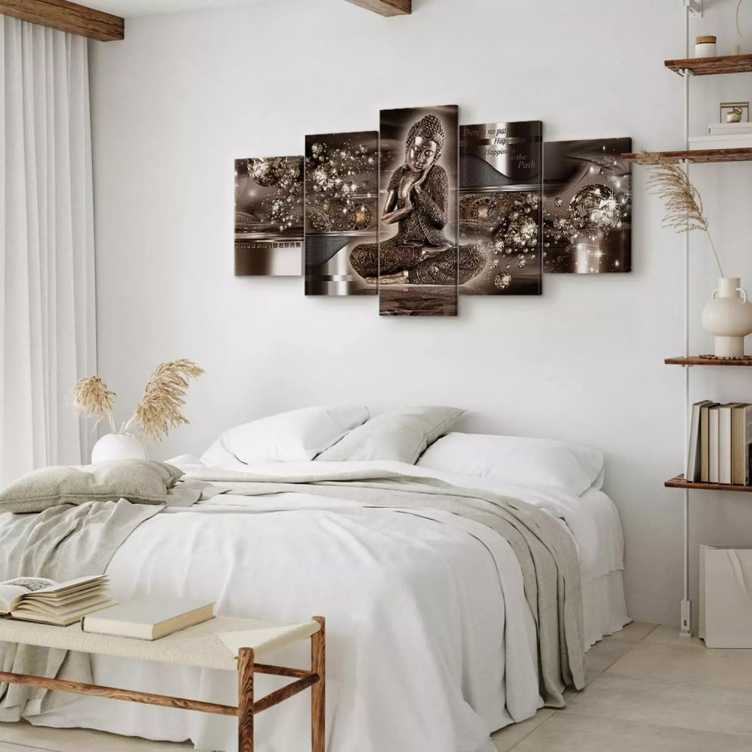 Glezna ar Budu brūna krasā - Iekšējā harmonija, 63962, (x5) ART XL