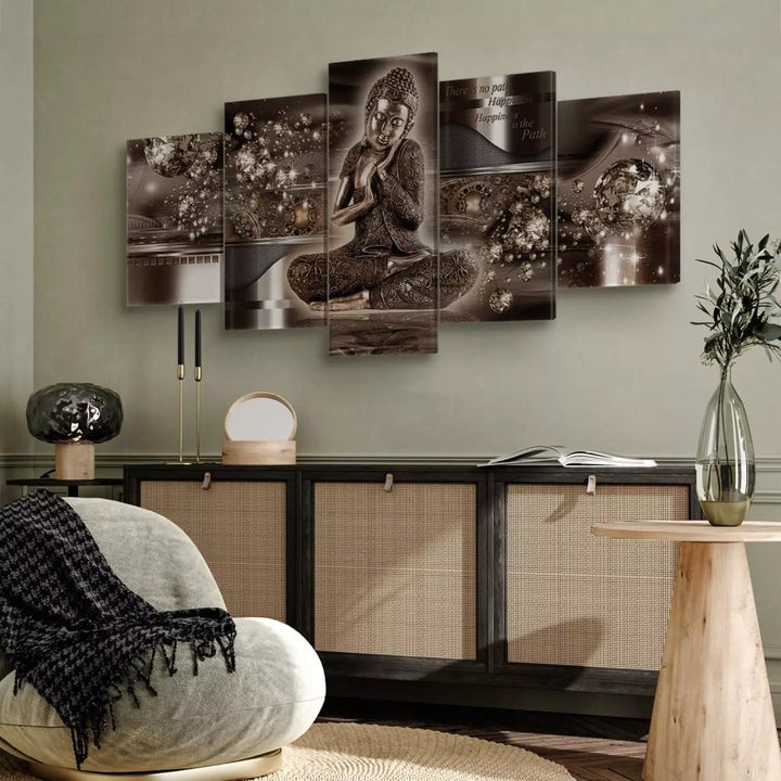 Glezna ar Budu brūna krasā - Iekšējā harmonija, 63962, (x5) ART XL