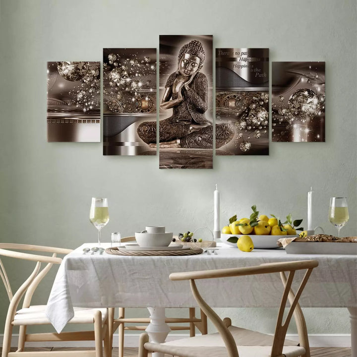 Glezna ar Budu brūna krasā - Iekšējā harmonija, 63962, (x5) ART XL