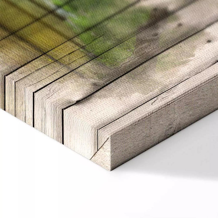 Kanva "Atmiņu Upe" – Upes Ainava ar Koka Tekstūru ART XL