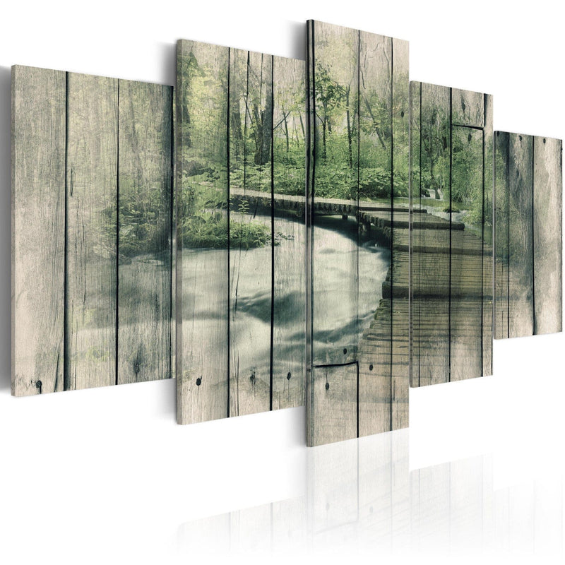 Kanva ar dabas taku - Noslēpumu upe, (x5), 92070 G-ART.