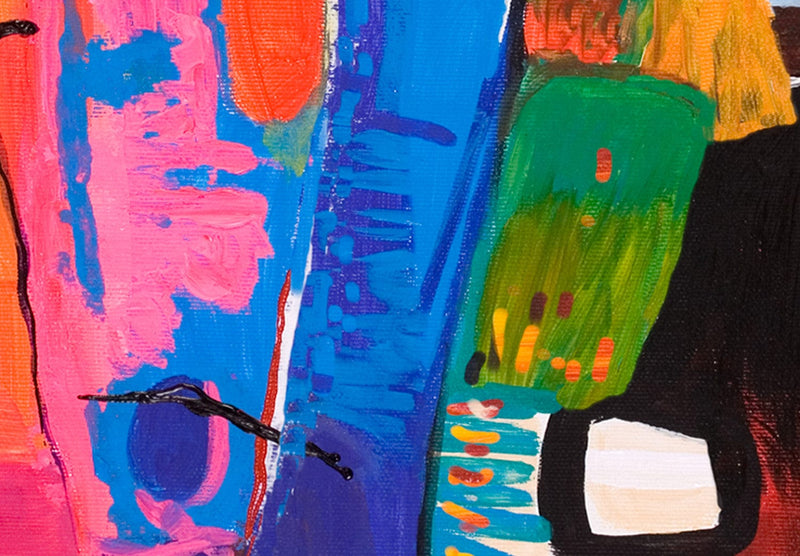 Kanva ar daudzkrāsainiem siluetiem, (x 1), 125050 G-ART