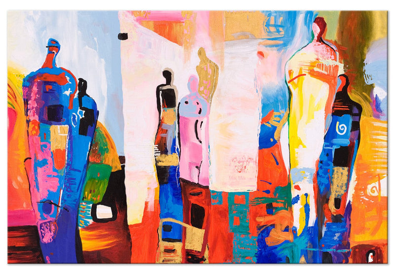 Kanva ar daudzkrāsainiem siluetiem, (x 1), 125050 G-ART