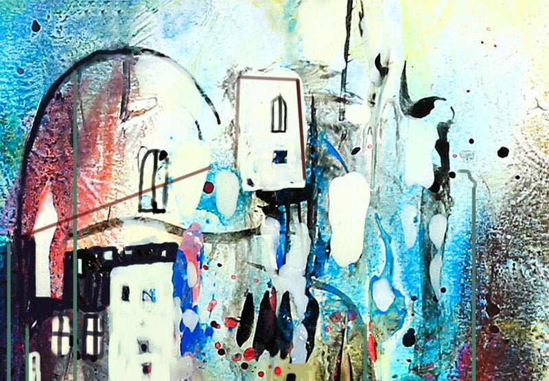Kanva ar daudzkrāsainu abstrakciju - Brīvdienu skice, 130434 (x 1) G-ART