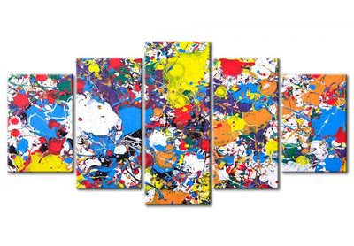 Kanva ar daudzkrāsainu abstrakciju - Krāsaina iztēle, (x5), 92012 G-ART