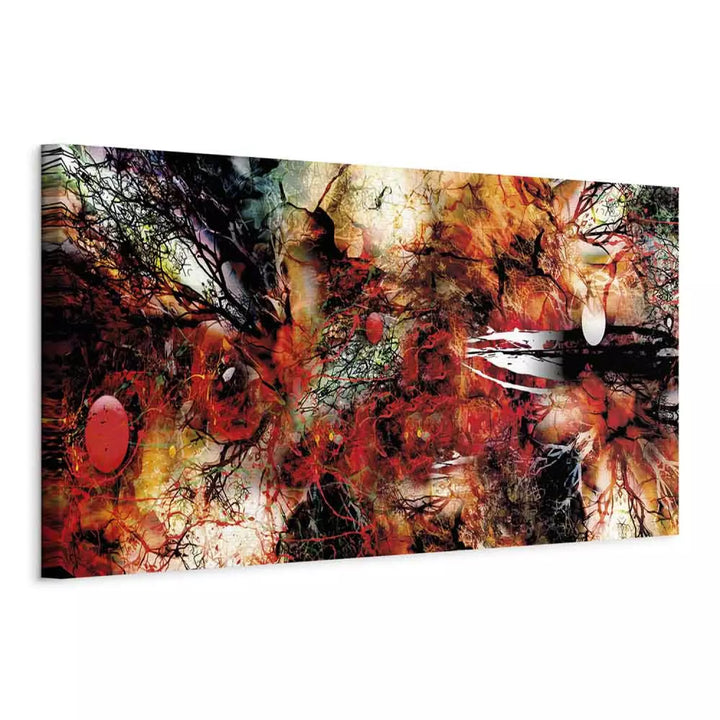 Ekspresīva Glezna "Mākslinieciskais Haoss" – Sarkana Abstrakcija ART XL