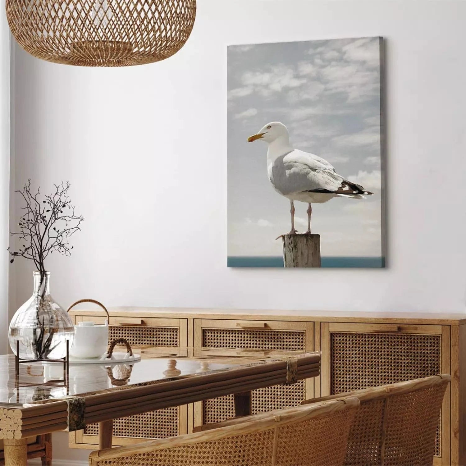 Kanva ar jūras tematiku- Kaija, 117003, zilos toņos ART XL